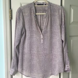 Long sleeve whisper weight blouse